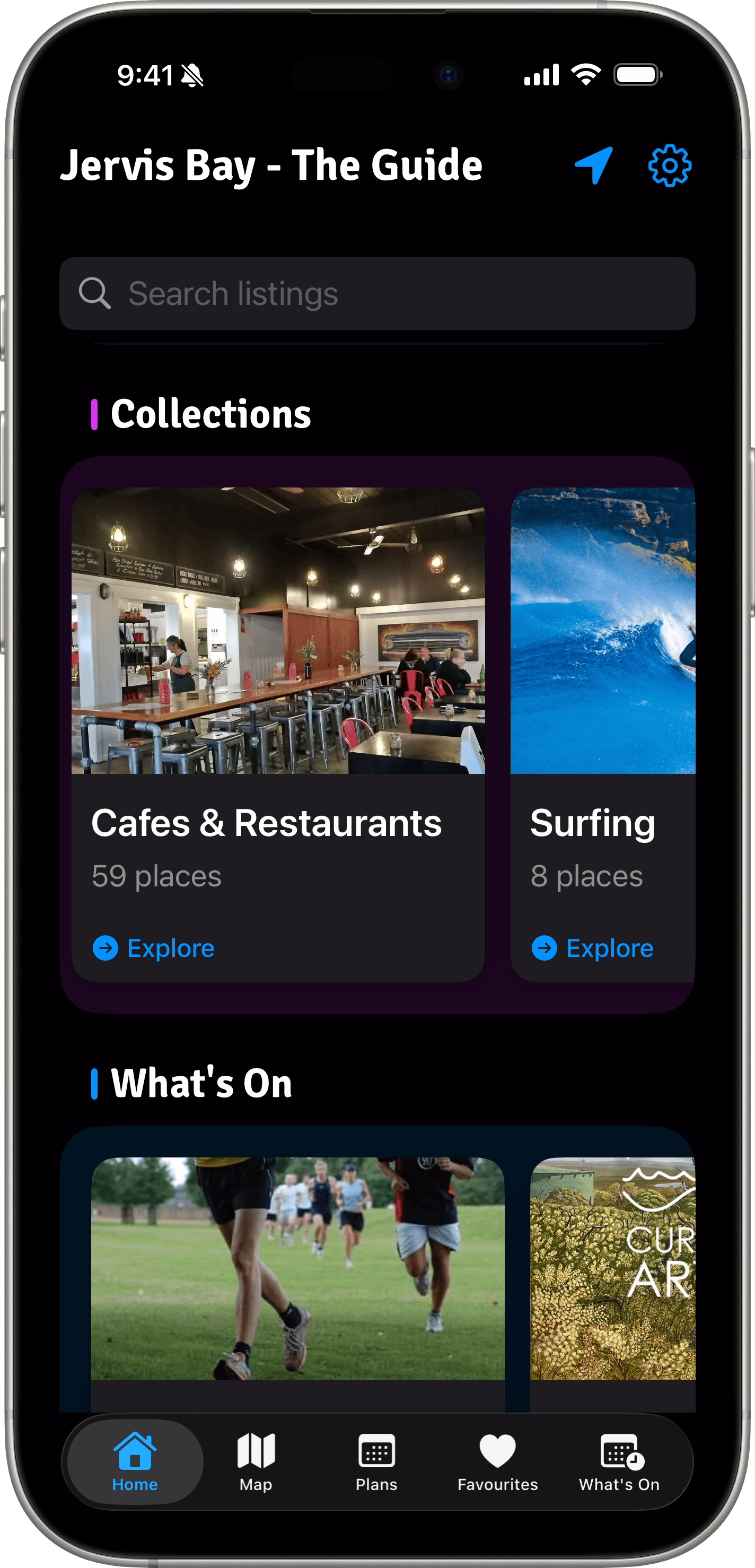 App Screenshot - Listings